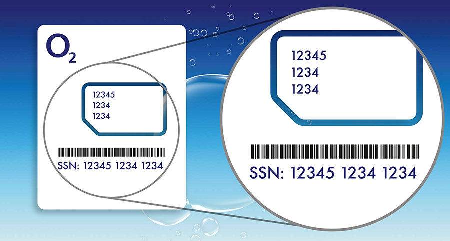 O2 Sim Serial Number 